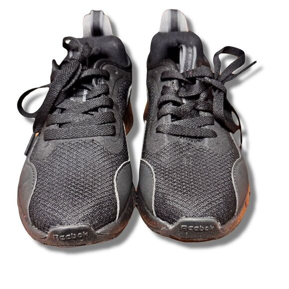 Reebok Zig Dynamica Boys' Running Shoes Black & Red Size 2 - Picture 2 of 9